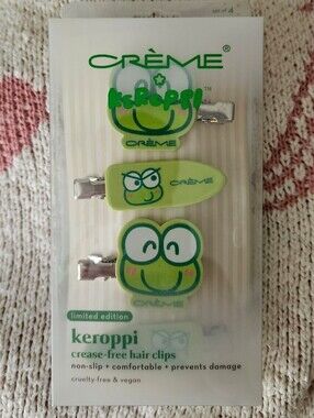 The Crème Shop x Keroppi Hair Clips